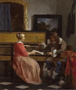 Gabriel Metsu The Music Lesson (nn03) oil painting picture wholesale